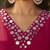 Albeli punch pink plain crepe kurta sets