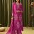 Albeli rose pink embroidered crepe kurta sets