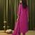 Albeli rose pink embroidered crepe kurta sets