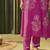 Albeli rose pink embroidered crepe kurta sets