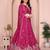 Catching Rani-pink sequins embroidery work Star Georgette indian designer wedding lehenga Choli dress