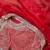 red rangoli silk blend embroidered saree