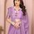Bewitching Purple sequins work embroidery Star Georgette Designer party wear lehenga Choli dress