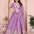 Bewitching Purple sequins work embroidery Star Georgette Designer party wear lehenga Choli dress