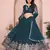 Fetching Teal sequence embroidery work Star Georgette Designer Wedding Indian lehenga Choli Dress