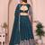Fetching Teal sequence embroidery work Star Georgette Designer Wedding Indian lehenga Choli Dress