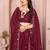 Colorful Maroon sequins and Dori embroidery work Star Georgette indian designer wedding lehenga Choli dress