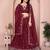 Colorful Maroon sequins and Dori embroidery work Star Georgette indian designer wedding lehenga Choli dress