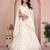 Comely White Sequins and Thread Embroidered work Star Georgette designer wedding indian lehenga Choli dress