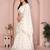 Comely White Sequins and Thread Embroidered work Star Georgette designer wedding indian lehenga Choli dress