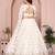 Comely White Sequins and Thread Embroidered work Star Georgette designer wedding indian lehenga Choli dress