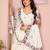 Delightfully White Embroidery work with thread and Sequins Star Georgette Designer party wear lehenga Choli dress