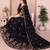 Captivating Black Sequins work and Thread work Star Georgette Designer Wedding Indian lehenga Choli Dress