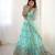 Aqua Blue Color Thread With Sequence Work Net Lehenga Choli