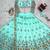 Aqua Blue Color Thread With Sequence Work Net Lehenga Choli