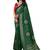 Mustard  dolla silk foil print zari border work saree with unstitched blouse piece