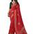 Green dolla silk foil print zari border work saree with unstitched blouse piece