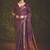 Maroon velvet tusser silk with foilprint saree with unstitched blouse piece