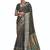 Grey dolla tushar silk self jaquard border  saree with unstitched blouse piece