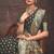 Grey dolla tushar silk self jaquard border  saree with unstitched blouse piece