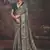 Green multi color dolla silk blend self jaquard border saree with unstitched blouse