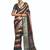 Multi color dolla tushar silk self jaquard border  saree with unstitched blouse piece