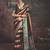 Multi color dolla tushar silk self jaquard border  saree with unstitched blouse piece