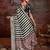 Black dolla tushar silk self jaquard border  saree with unstitched blouse piece