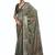 Mehendi green dolla tushar silk self jaquard border  saree with unstitched blouse piece