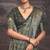 Mehendi green dolla tushar silk self jaquard border  saree with unstitched blouse piece