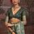 Mehendi green dolla tushar silk self jaquard border  saree with unstitched blouse piece