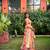 Multicolor thread and sequins embroidered georgette lehenga dress
