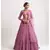 Women's Light-pink georgette lehenga choli with silver sequin embroidered For Wedding dress