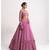 Eilara Women's Light-pink georgette lehenga choli with silver sequin embroidered For Wedding dress