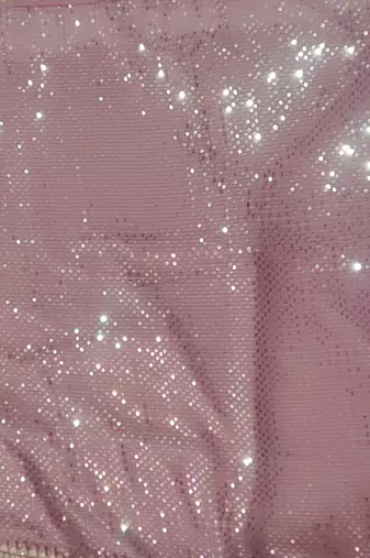 Women's Light-pink georgette lehenga choli with silver sequin embroidered For Wedding dress