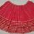 Red georgette lehenga choli with silver sequin embroidered