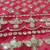 Red georgette lehenga choli with silver sequin embroidered