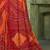 maroon orange chiffon bandhani double shaded printed saree with blouse 