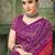 purple pink chiffon bandhani double shaded printed saree with blouse 