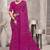 purple chiffon bandhani geometric printed saree with blouse 