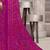 purple chiffon bandhani geometric printed saree with blouse 