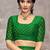 green chiffon bandhani geometric printed saree with blouse 
