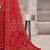 red chiffon bandhani geometric printed saree with blouse 
