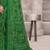 green chiffon bandhani geometric printed saree with blouse 