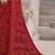 maroon chiffon bandhani geometric printed saree with blouse 