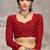 maroon chiffon bandhani geometric printed saree with blouse 
