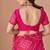 magenta chiffon bandhani geometric printed saree with blouse 