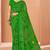 light green chiffon bandhani geometric printed saree with blouse 