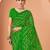 light green chiffon bandhani geometric printed saree with blouse 