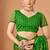 light green chiffon bandhani geometric printed saree with blouse 